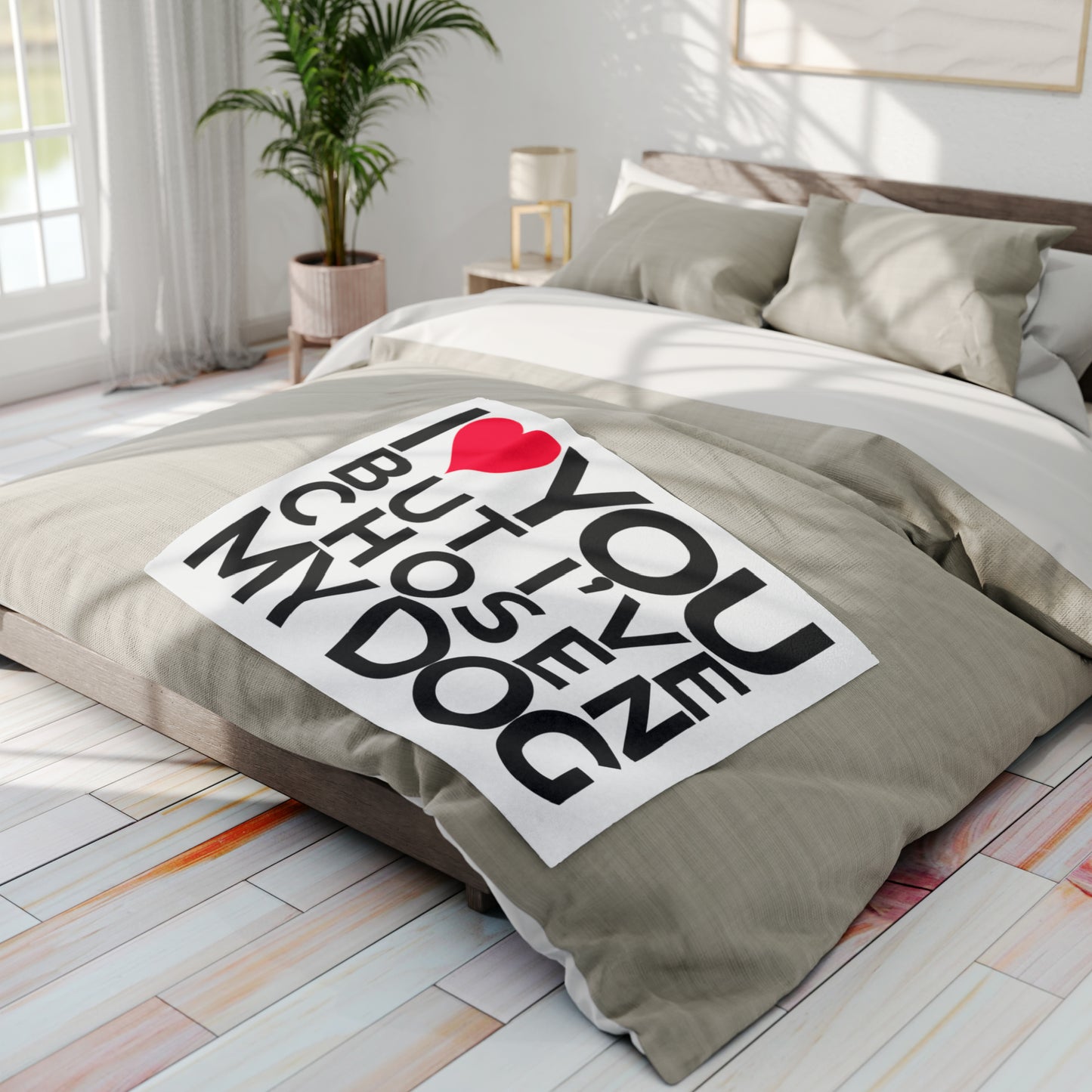 Arctic Fleece Blanket "I love you but, I've chosen my dog." 30"x40"